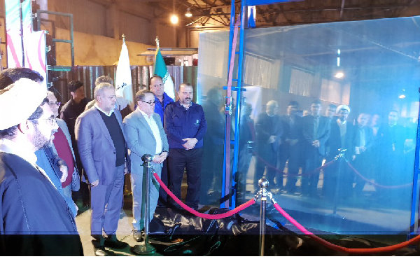 خط تولید شیشه فوق شفاف در تاکستان راه اندازی شد